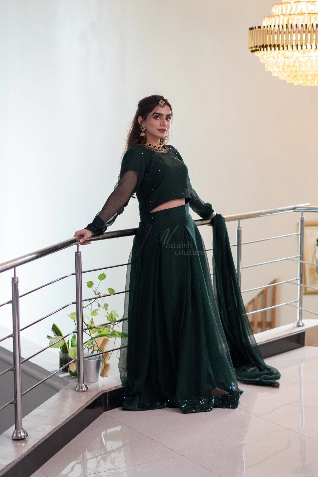 Deep Green Lehenga Choli