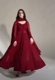 Cherry Anarkali - Mataish Couture