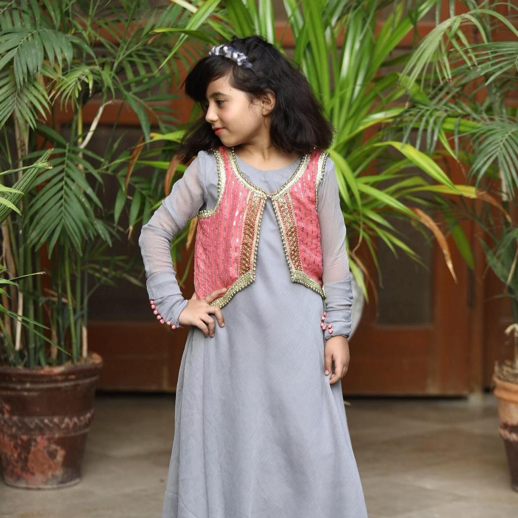 Greyish Pink (Kids) - Mataish Couture