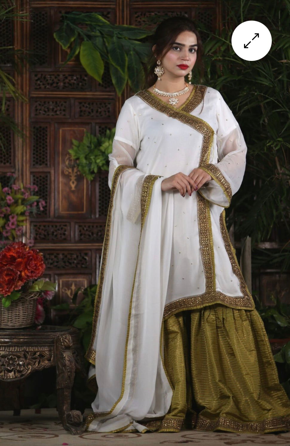 Lime White - Mataish Couture