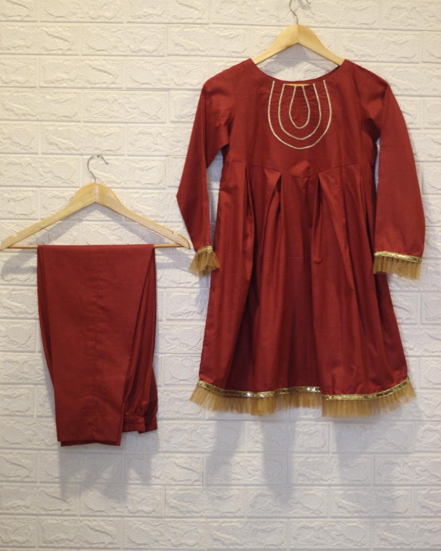 Maroon (Kids) - Mataish Couture