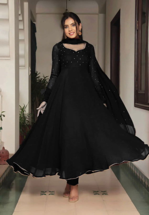 Midnight Chiffon - Mataish Couture